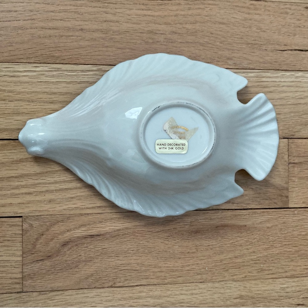 Vintage Lenox Classic Off White Porcelain Trinket, Candy, DOVE dish, 24K Trim - Picture 6 of 13